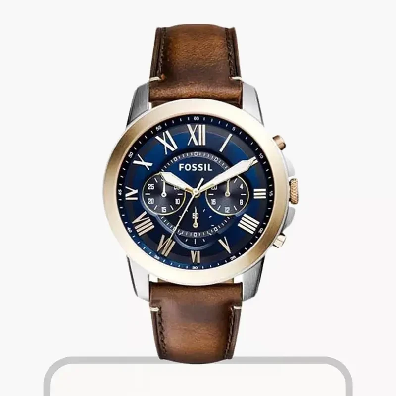 Fossil Grant Chronograph Blue Dial Men's Watch- FS5150